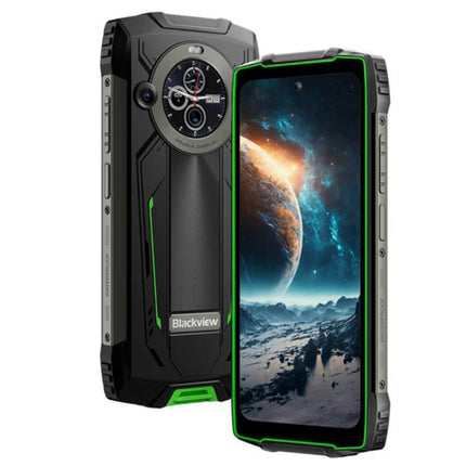 [HK Warehouse] Blackview BV8200 Rugged Phone, 12GB+256GB, 6.5 inch + 1.3 inch Android 14 MediaTekHelio G100 MT8781, Network: 4G, NFC (Green)