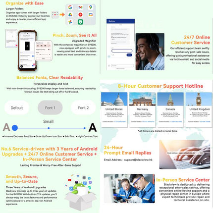 [HK Warehouse] Blackview BV8200 Rugged Phone, 12GB+256GB, 6.5 inch + 1.3 inch Android 14 MediaTekHelio G100 MT8781, Network: 4G, NFC (Green)