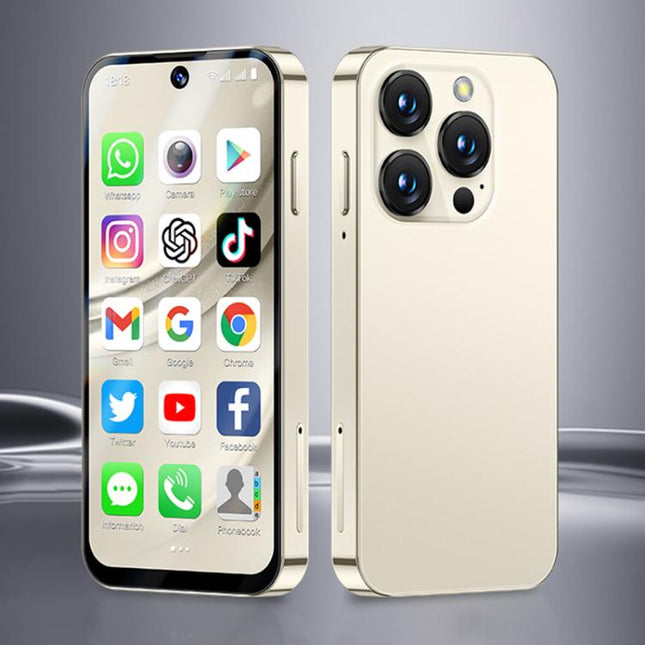 SOYES XS19 Pro, 6GB+128GB, 3.8 inch Android 12.0 MTK6762 Quad Core, Network: 4G, Dual SIM, GPS, OTG, Support Google Play Store (Beige)