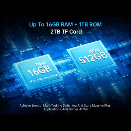 Unihertz Tank 4 Pro Projector Rugged Phone, 16GB+512GB, Night Vision, 6.73 inch Android 13 Dimensity 8300 Octa Core, Network: 5G, NFC