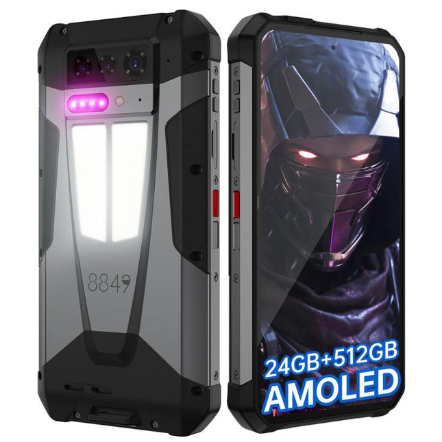 Unihertz 8849 Tank 4 Night Vision Projector Rugged Phone, 12GB+512GB, 6.78 inch Android 14 Dimensity 7300 MT6878 Octa Core, Network: 5G, NFC
