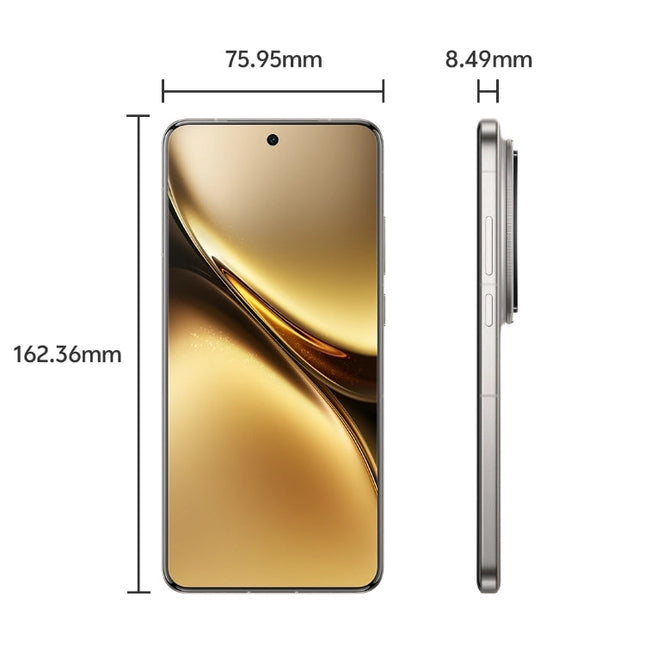 vivo X200 Pro, 12GB+256GB, Face ID / Screen Fingerprint Identification, 6.78 inch Android 15 Dimensity 9400 Octa Core, OTG, NFC, Network: 5G, Support Google Play (Titanium Color)