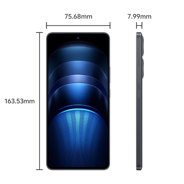 vivo iQOO Neo9S Pro+, 16GB+256GB, Face ID & Ultrasonic 3D Fingerprint Identification, 6.78 inch Android 14 OriginOS 4 Snapdragon 8 Gen 3 Octa Core 2.63GHz, OTG, NFC, Network: 5G, Support Google Play (Black)