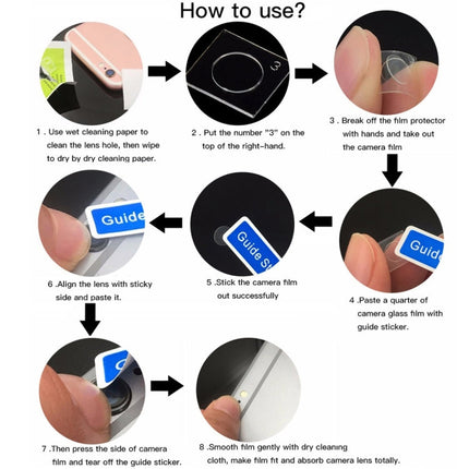 0.3mm 2.5D Round Edge Rear Camera Lens Tempered Glass Film for Nokia 7 Plus, 7 Plus