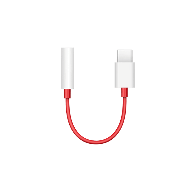 Official OnePlus D602 USB-C to 3.5mm Adapter - Red (For OnePlus only)