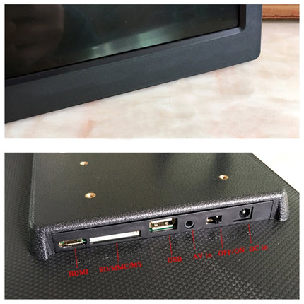 17.0 inch LED Display Digital Photo Frame with Holder / Remote Control, Allwinner Technology, Support USB / SD Card Input / OTG, US/EU/UK Plug, 17.0 inch, 17.0 inch/Without Touch Button Black