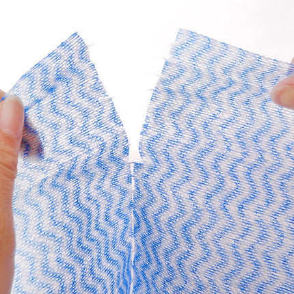 50 Sheets Non-Woven Disposable Washing Towels Dishcloth, Orange, Blue, Red