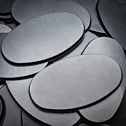90x52mm Oval Plain Plastic Bases