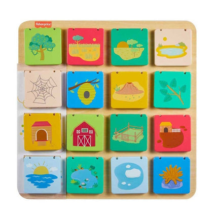 Fisher Price Wooden Lift & Reveal Board