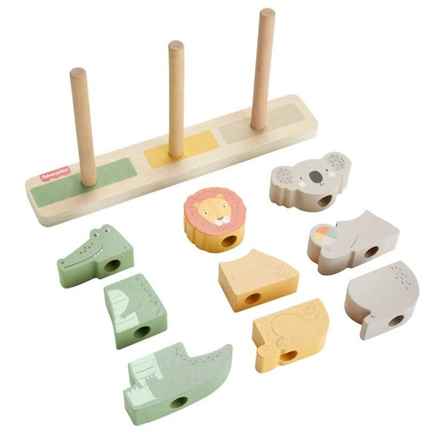 Fisher Price Wooden Stack & Sort Animals