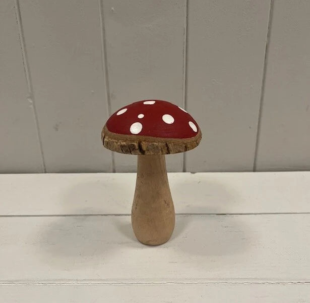 Red Wooden Toadstool
