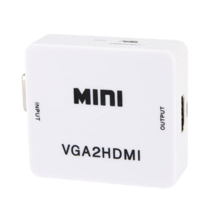 1080P Mini VGA to HDMI Audio Video Converter for HDTV, PC, Laptop and DVD, Mini VGA to HDMI