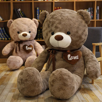 Nice New Hot High Quality 2 Colors Teddy Bear With Love Stuffed Animals Plush Toys Doll Pillow Kids Lovers Birthday Baby Gift