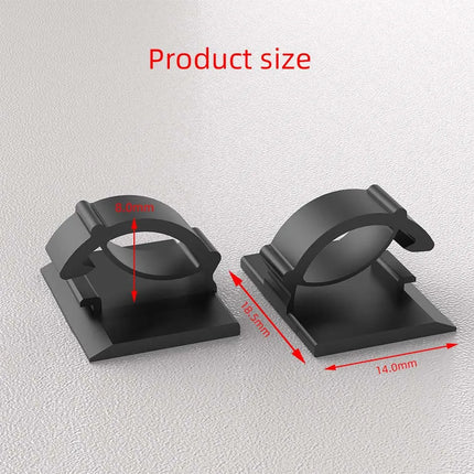 30pcs Cable Organizer Clips Cord Holder Desktop Workstation Wire Manager USB Charging Data Line Bobbin Winder Cable Management