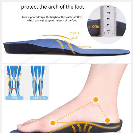 Arch Support Insole for Feet Men Women Orthopedic Insoles for Shoes Comfortable Shock-absorbing Inserts Sport Running Shoe Sole
