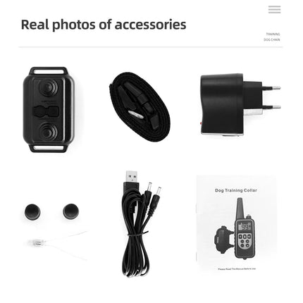 800m Dog Training Collar - Waterproof Electronic Remote Control for Effective Training