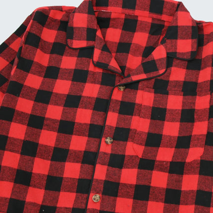 Mens Flannel Pajama Sets Cotton Plaid Pajamas for Men Pjs Set Soft Lounge Sleepwear Pj Pants with Pockets Flannel Shirts