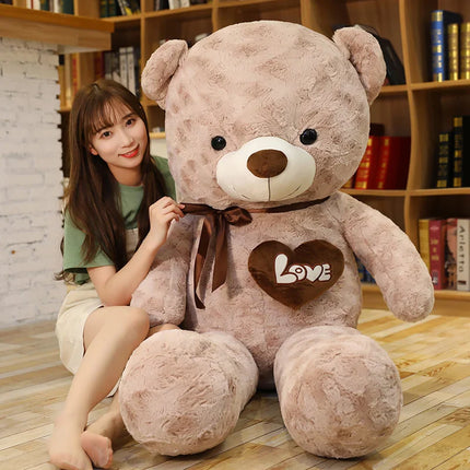 Nice New Hot High Quality 2 Colors Teddy Bear With Love Stuffed Animals Plush Toys Doll Pillow Kids Lovers Birthday Baby Gift