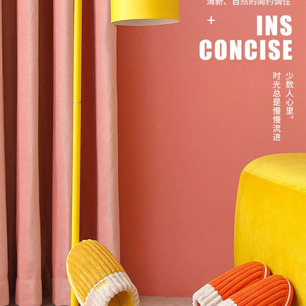 Bebealy Men Shoes Fur Women Slippers Winter House Shoes For Women Indoor Plush Warm Women Shoes 2024 Casual Home Shoes For Men