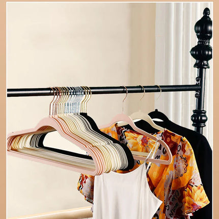 10/20pcs Velvet Hanger Clothing Coat Non Slip Flocked Hakama Saves Clothes Organizer Room Organization And Storage Adult Hanger