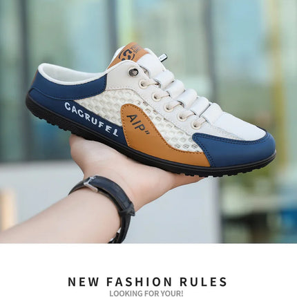 Men's Fashion Soft-soled Half Slippers Summer Men Trendy Bottom Casual Shoes Soft Sole Support Shoes Sneakers Zapatos De Hombre