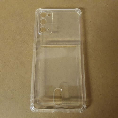 Soft TPU Clear Case With Card Slot - For Samsung S20 FE
