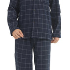 Navy Black Plaid / XL