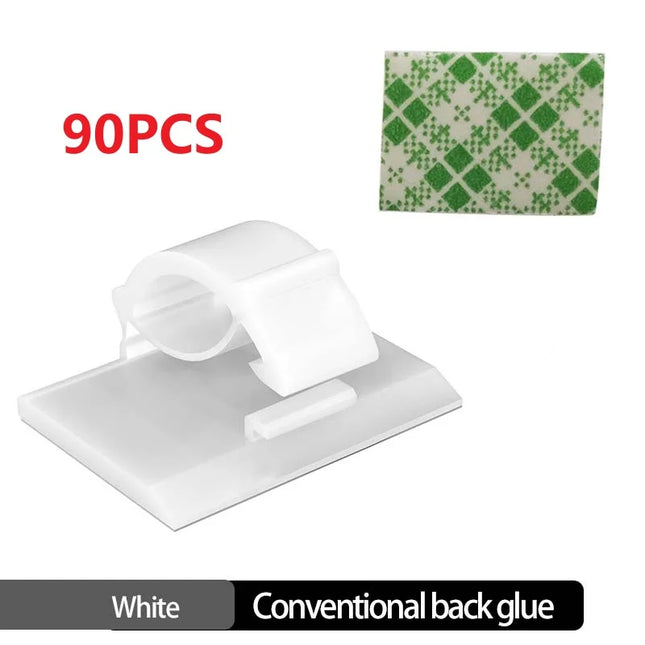 30pcs Cable Organizer Clips Cord Holder Desktop Workstation Wire Manager USB Charging Data Line Bobbin Winder Cable Management