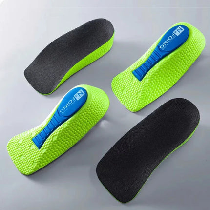 Memory Foam Height Increase Insoles for Men Women Shoes Flat Feet Arch Support Orthopedic Insoles Sneakers Heel Lift Shoe Pads
