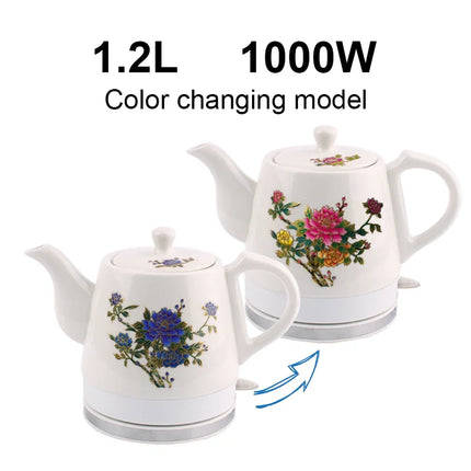 1.5L Electric Ceramic Kettle Water Boiler Water Heating Device Teapot Porcelain Kettle Automatic Power Off 220V Anti-dry burning