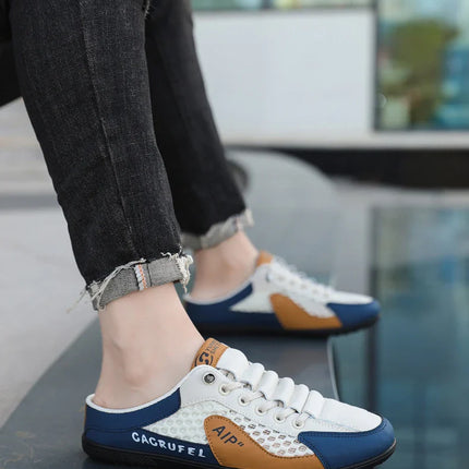 Men's Fashion Soft-soled Half Slippers Summer Men Trendy Bottom Casual Shoes Soft Sole Support Shoes Sneakers Zapatos De Hombre