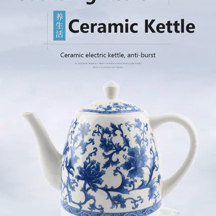 1.5L Electric Ceramic Kettle Water Boiler Water Heating Device Teapot Porcelain Kettle Automatic Power Off 220V Anti-dry burning