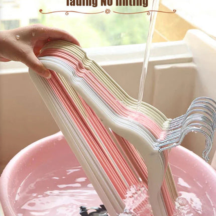 10/20pcs Velvet Hanger Clothing Coat Non Slip Flocked Hakama Saves Clothes Organizer Room Organization And Storage Adult Hanger