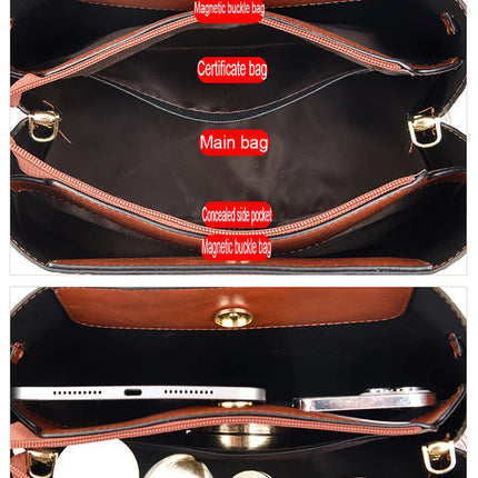 Famous Brand Ladies HandBags High Quality Crocodile Stripe Three Main Bags Designer Crossbody Shoulder Bag For Womens Tote Bag