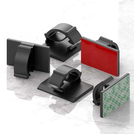 30pcs Cable Organizer Clips Cord Holder Desktop Workstation Wire Manager USB Charging Data Line Bobbin Winder Cable Management