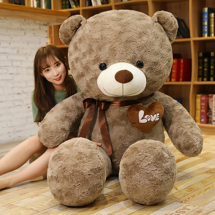 Nice New Hot High Quality 2 Colors Teddy Bear With Love Stuffed Animals Plush Toys Doll Pillow Kids Lovers Birthday Baby Gift