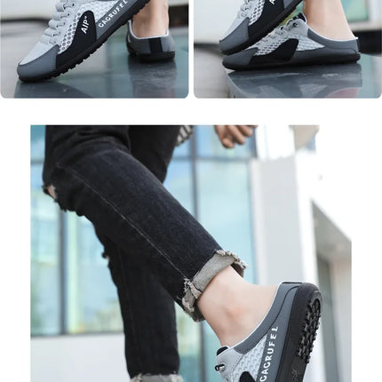 Men's Fashion Soft-soled Half Slippers Summer Men Trendy Bottom Casual Shoes Soft Sole Support Shoes Sneakers Zapatos De Hombre