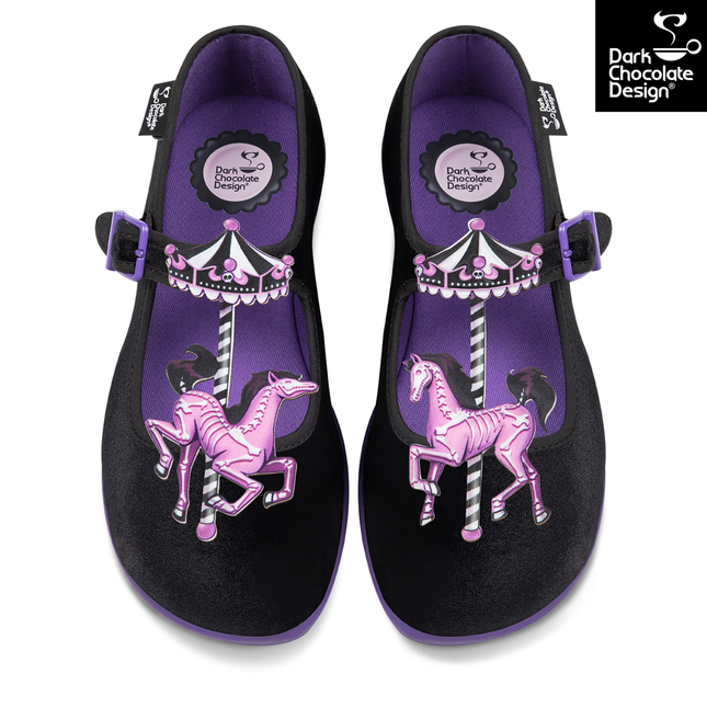 Chocolaticas® Spectral Ride – Gothic Carousel Mary Jane Flats
