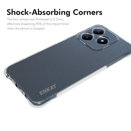 For Realme C63 4G ENKAY Transparent TPU Shockproof Anti-slip Phone Case