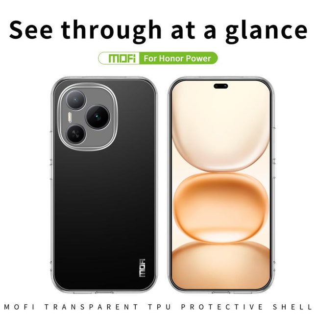 For Honor Power MOFI Ming Series Ultra-thin TPU Phone Case(Transparent)