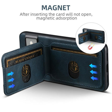 For Google Pixel 9 Suteni H02 Leather Wallet Stand Back Phone Case(Blue)