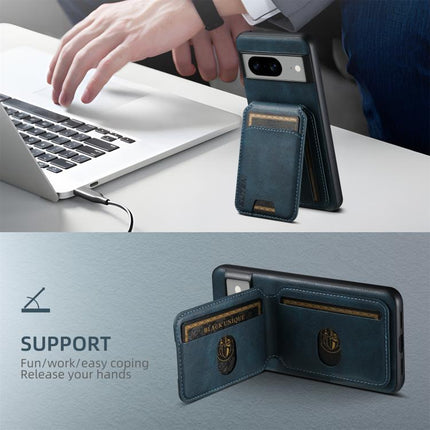 For Google Pixel 10 Pro Suteni H02 Leather Wallet Stand Back Phone Case(Blue)