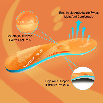 Plantar Fasciitis Orthopedic Sport Insole Men Women Sneaker Flat Feet High Arch Support Orthotic Insoles Plantillas Insert Sole