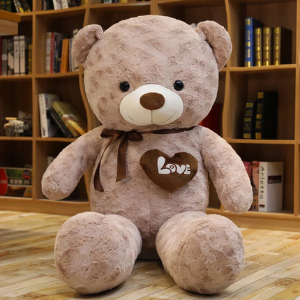 Nice New Hot High Quality 2 Colors Teddy Bear With Love Stuffed Animals Plush Toys Doll Pillow Kids Lovers Birthday Baby Gift