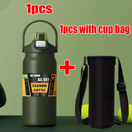 1500ML Stainless Steel Thermo Bottle Portable Thermos Large Capacity Thermo Water Bottle Tumbler Thermoses Outdoor Vacuum Flasks
