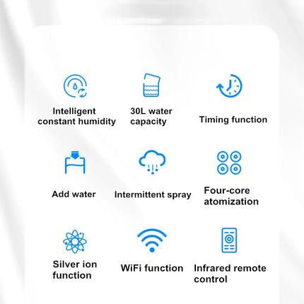 110V 220V 30L Air humidifier Home Humidifier Diffuser Industrial Mist Maker Flavoring For Home увлажнитель воздуха humidificador