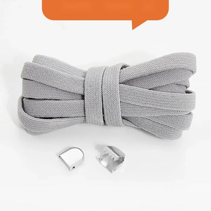 Flat Elastic Shoe Laces Sneakers No Tie Shoelaces for Shoes Tennis Quick Shoelace Clips Without Ties Shoe Accessories Kids Adult