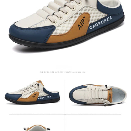 Men's Fashion Soft-soled Half Slippers Summer Men Trendy Bottom Casual Shoes Soft Sole Support Shoes Sneakers Zapatos De Hombre