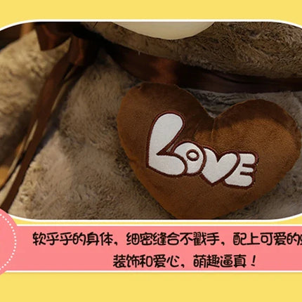 Nice New Hot High Quality 2 Colors Teddy Bear With Love Stuffed Animals Plush Toys Doll Pillow Kids Lovers Birthday Baby Gift