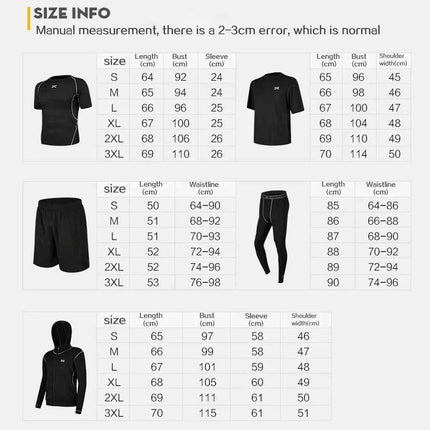 Men Gym Fitness Compression Sports Suit Clothes Running Jogging Sport Wear Exercise Workout Tights